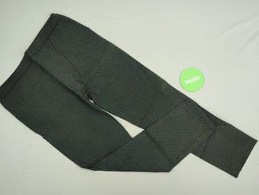 szare szerokie jeansy: Spodnie materiałowe damskie, rozmiar XL — 3