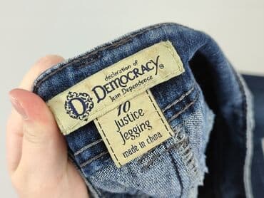 woskowane legginsy z wysokim stanem zara: Jeansy damskie, rozmiar M — 4