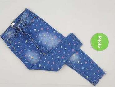 sukienki dżinsowe: Spodnie jeansowe, 3-4 lat, 104, stan - Idealny — 2