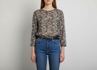bluzka do ołówkowej spódnicy: Zebra, Жіноча блуза, розмір S — 1