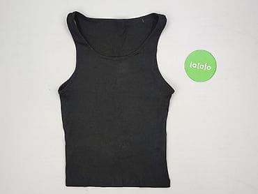 czarne bluzki basic: T-shirt damski, rozmiar S — 2
