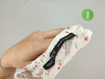 biała bluzka z krótkim rękawem zara: Zara, Bluzka damska, rozmiar XL — 5