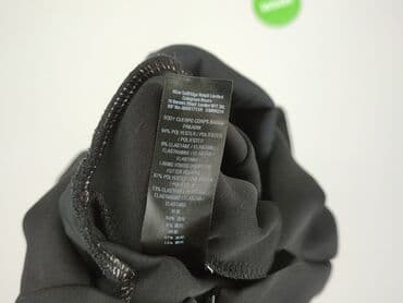 czarna sukienka ze srebrnymi wstawkami: Miss Selfridge, Sukienka damska, L — 5