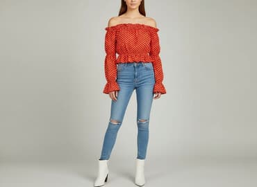 bluzki hiszpanki duze rozmiary: Bluzka damska, rozmiar S — 5