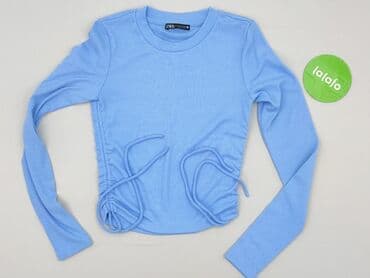 srebrny top h m: Zara, Top damski, S — 2