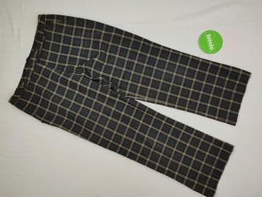 moda dla 70 latki: Material trousers for women, size L (EU 40) — 2