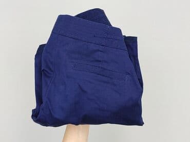 granatowe chinosy damskie: Orsay, Spodnie materiałowe damskie, rozmiar L — 6