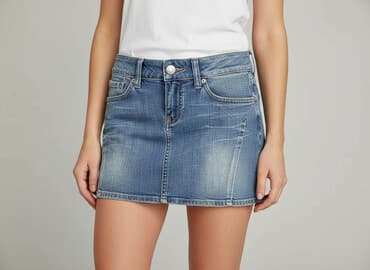 spodenko spódniczka jeans: Spódnica damska, rozmiar S — 6