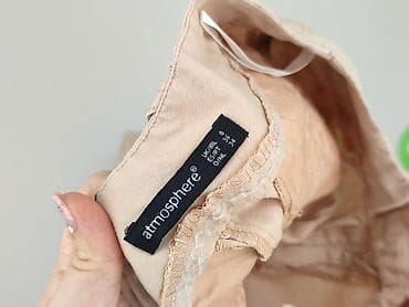 biale spodnie reserved: Atmosphere, Spodnie materiałowe damskie, rozmiar S — 4