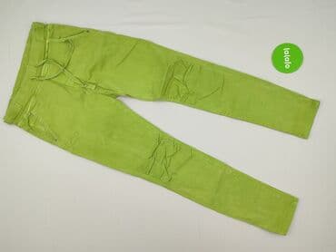 zielone jeansy damskie: Spodnie materiałowe damskie, rozmiar S — 2