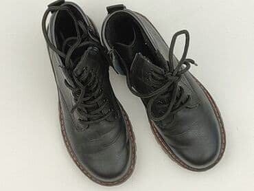 rajstopy czarne z wzorem: High boots 34, Used — 1