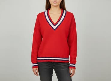 sweter z dekoltem v: MNG, Sweter damski, rozmiar M — 7