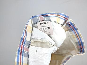 bluza pull and bear: Męskie spodnie lniane MONDO - Rozmiar z metki: W32/L34 (pas 32 — 5