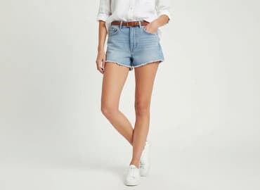 hm krótkie spodenki czarne: H&M, Szorty damskie, rozmiar S — 7