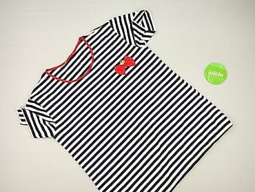 bluzki basic w paski: T-shirt damski, rozmiar 5XL — 2