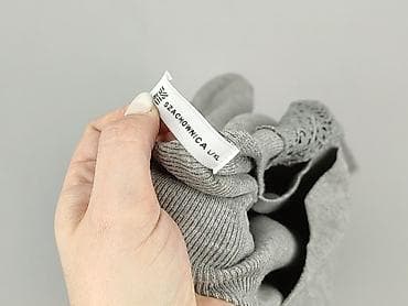 sweter czarny: SZACHOWNICA, Sweter damski, rozmiar One size — 6