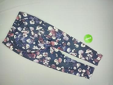 dzwony w kwiaty: Spodnie materiałowe damskie, rozmiar M — 3