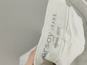 biale szerokie jeansy: Orsay, Jeansy damskie, rozmiar S — 4