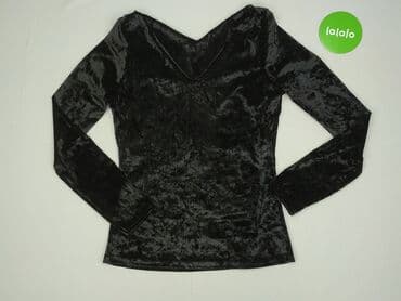 czarne t shirty damskie w serek: Top damski, rozmiar M — 2