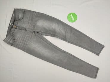 szare szerokie jeansy: Denim Collection, Jeansy damskie, rozmiar M — 2