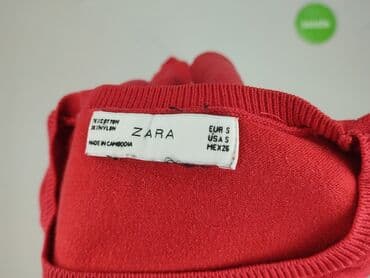 czerwone klapki zara: Zara, Sweter damski, rozmiar S — 5