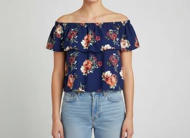 bluzka z ustami house: Bluzka damska, rozmiar M — 7