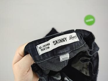 t shirt basic hm: Spodnie jeansowe, DenimCo, 13 lat, 152/158, stan - Bardzo dobry — 4