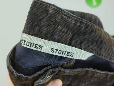 brazowe spodnie woskowane: Spodnie materiałowe damskie, XL — 4