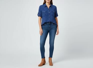 koszula niebieska hm: H&M, Koszula damska, rozmiar XL — 6