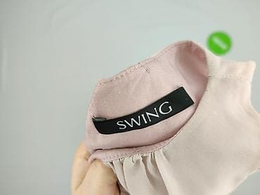 satynowa biala sukienka: Swing, Sukienka damska, rozmiar L — 4