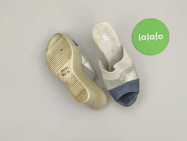 sukienka i sandały na koturnie: Klapki damskie, rozmiar 37 — 4