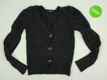 sweter z bufiastymi rękawami: Kardigan damski, rozmiar M — 2