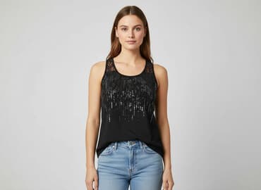 czarne bluzki siateczka: Bluzka damska, rozmiar S — 5