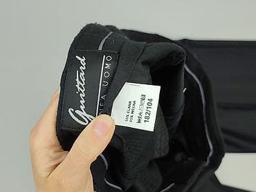 strój na komers: Spodnie garniturowe męskie Guittard Linea Uomo - Krój klasyczny, kant — 5