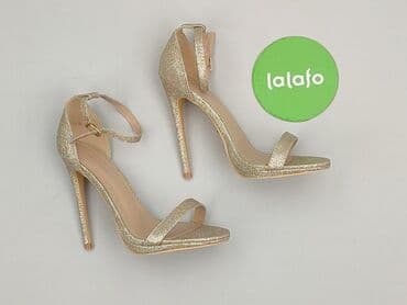 stradivarius pomarańczowe buty na obcasie: Wybierz, Sandały damskie, 37 — 2