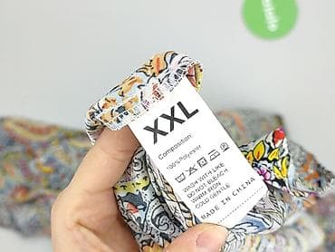 ponczo c: Kombinezon damski bez rękawów, wzorzysty - Fason: długi kombinezon z — 5