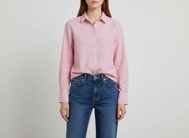 rozowa koszula w paski zara: Sinsay, Koszula damska, rozmiar M — 1