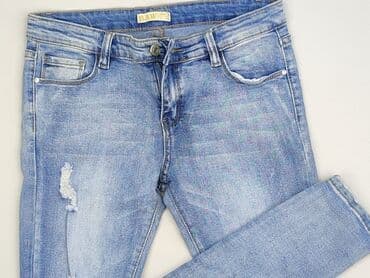 dżinsy z perełkami: Jeansy damskie, rozmiar XL — 1