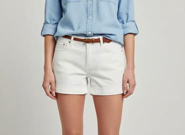 szorty biale zara: Zara, Szorty damskie, rozmiar S — 1