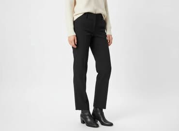 długie spodnie damskie dla wysokich: Spodnie materiałowe damskie, rozmiar L — 6