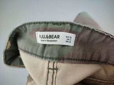 spodnie moro dresowe: PULL&BEAR, Spodnie materiałowe damskie, rozmiar 2XS — 4
