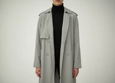 srebrna narzutka: Women`s trench, size XS — 1