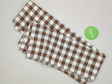 print catalogue poland: Obrus w kratę – brązowo‑biały, klasyczna pepitka/gingham - Wzór: duża — 3