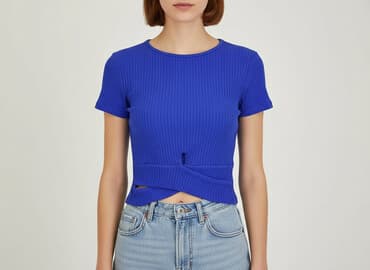 bluzki prazkowane: Sinsay, Top damski, rozmiar XS — 7