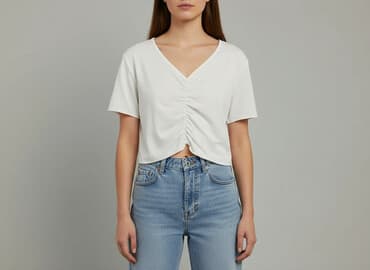 biała kamizelka damska zara: Shein, Top damski, rozmiar S — 7