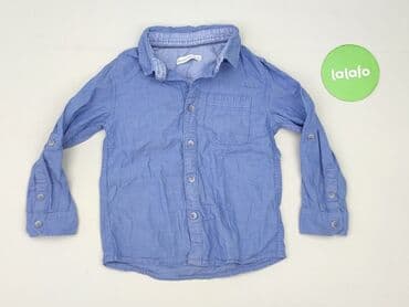 hm top basic: Shirt 3-4 years, condition - Perfect, pattern - Monochromatic, color - Blue — 2