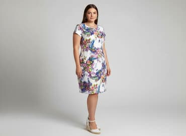 sukienki damskie krótki rękaw: Sukienka damska, rozmiar 2XL — 6