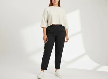 joggery damskie 42: Spodnie materiałowe damskie, rozmiar XL — 7