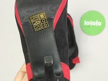 ccc srebrne sandały na obcasie: Półbuty damskie, rozmiar 37 — 6