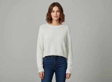 sweter z dodatkiem moheru: Monki, Sweter damski, M — 6